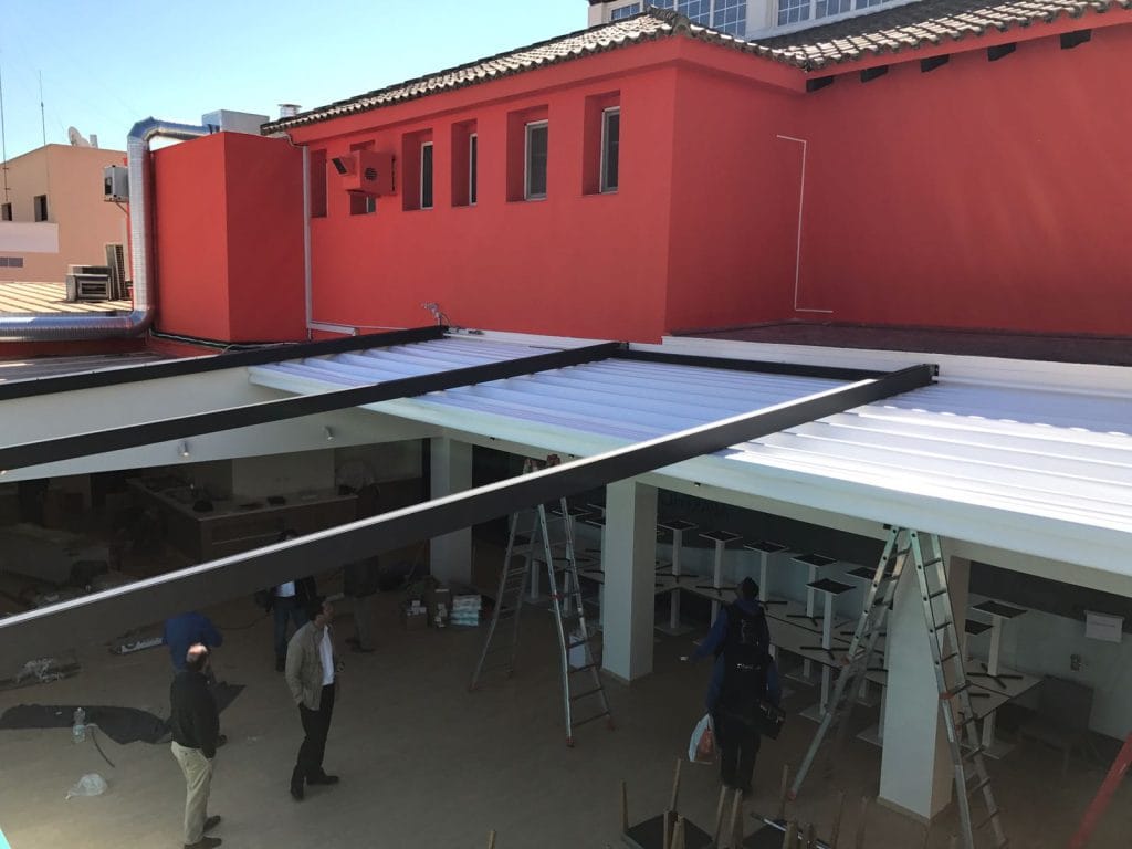 Bandalux Pérgola Tejido Tensado