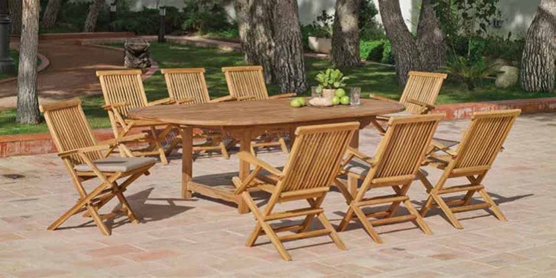 conjunto muebles jardín