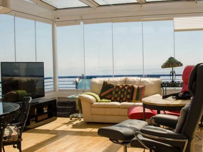 Cortina Cristal Plegable