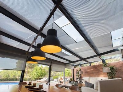 cortina plisada opaca