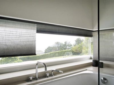 cortina plisada traslucida