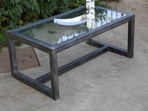 cerrajeria mesita hierro cristal