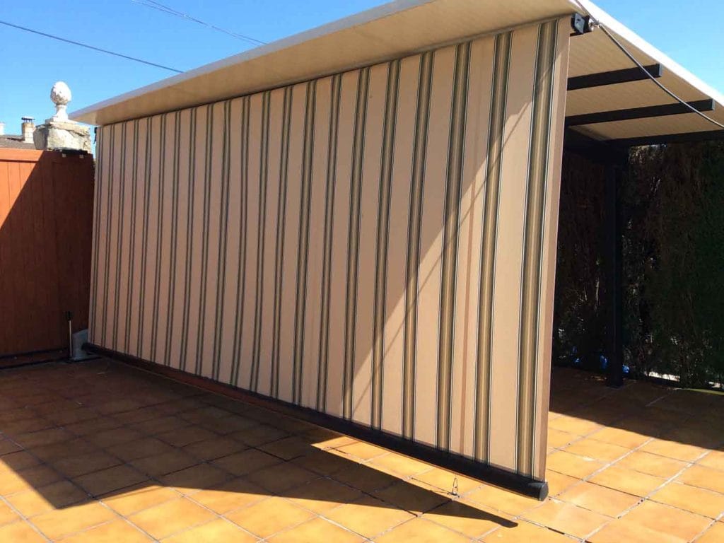 toldo telón vertical